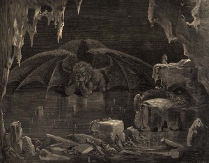 Lúcifer: o eterno fracassado. Gravura de Gustave Doré.