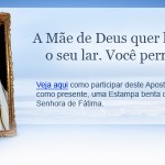 Estampa de Nossa Senhora de Fátima Estampa de Nossa Senhora de Fátima