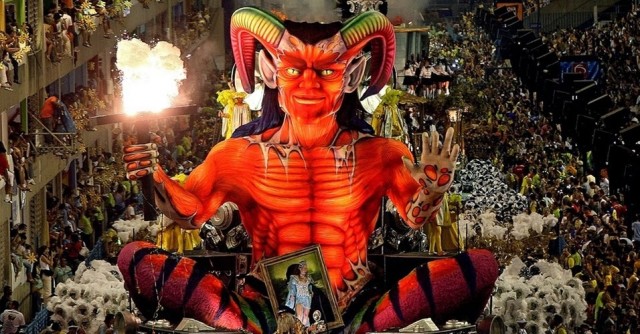 Invocação ao demônio durante o carnaval.