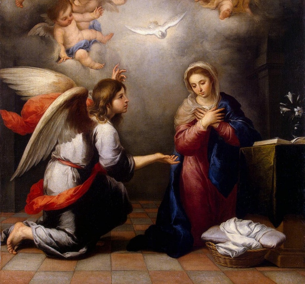 O Anjo anuncia a vinda do Cristo Salvador