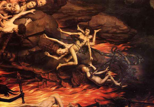 Nossa Senhora de Fátima mostrou o inferno aos 3 Pastorinhos.