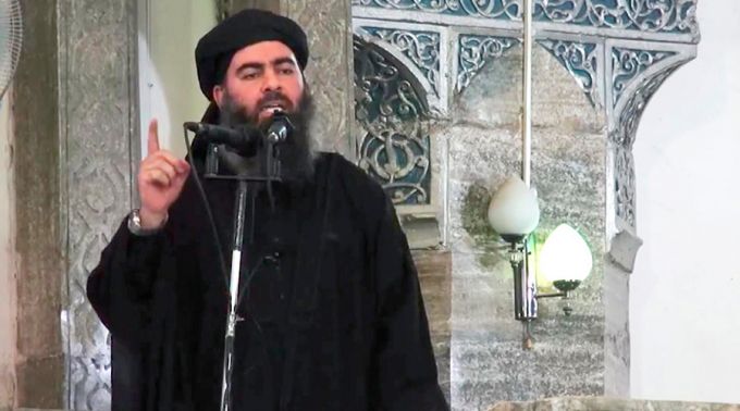 Abu Bakr Al Baghdadi, líder do grupo terrorista Estado Islâmico (ISIS)