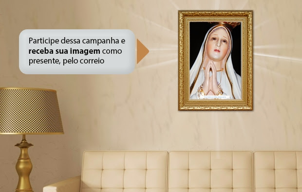 Quadro de Nossa Senhora de Fátima em sua casa!