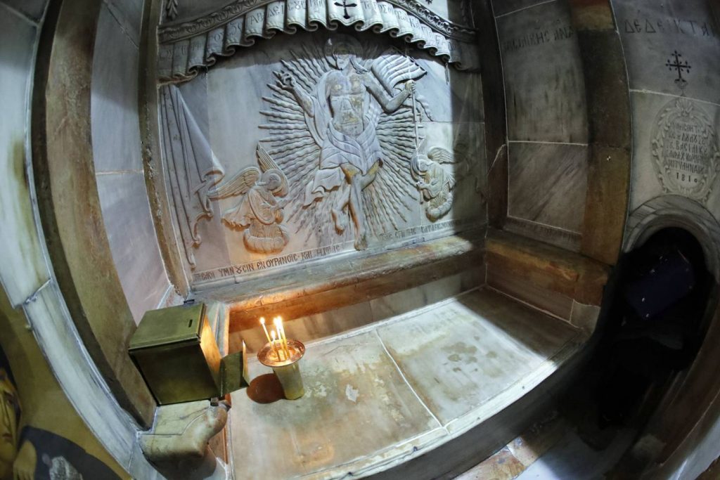 Pedra de mármore que sela o sepulcro de Cristo