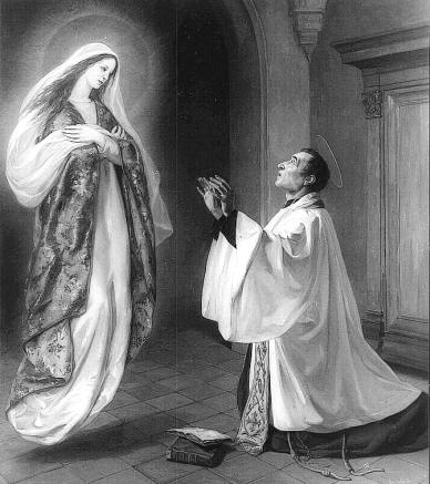 São Luis Maria Grignion de Montfort, grande difusor da escravidão à Nossa Senhora. Escravo de Maria