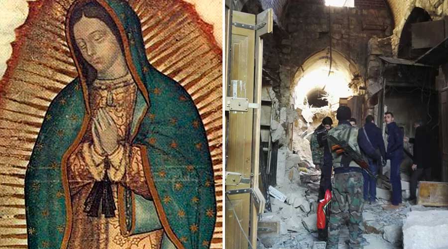 A intercessão de Nossa Senhora de Guadalupe, na cidade de Aleppo.