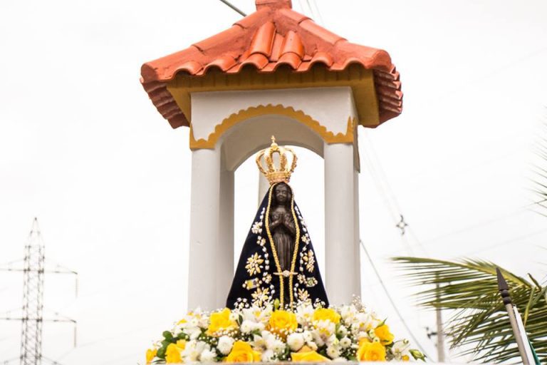 Nicho a Nossa Senhora na entrada de Cardoso Moreira