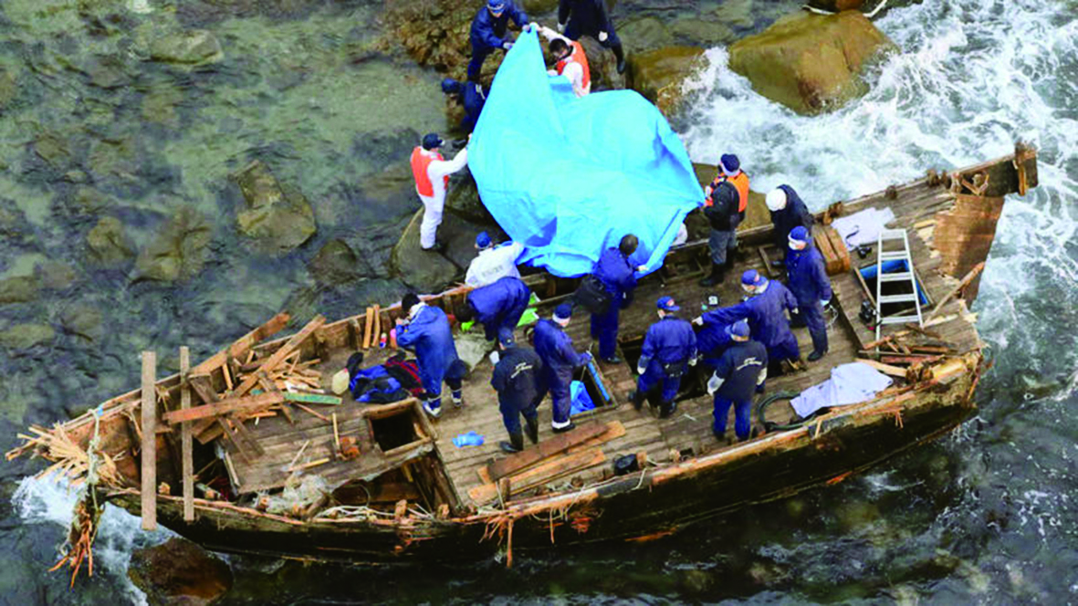 "Barco-fantasma" Norte - Coreano