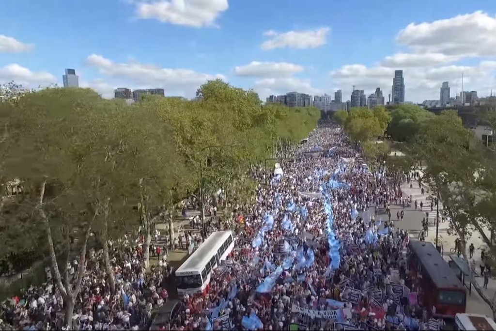 Início da Marcha pela Vida em Buenos Aires
