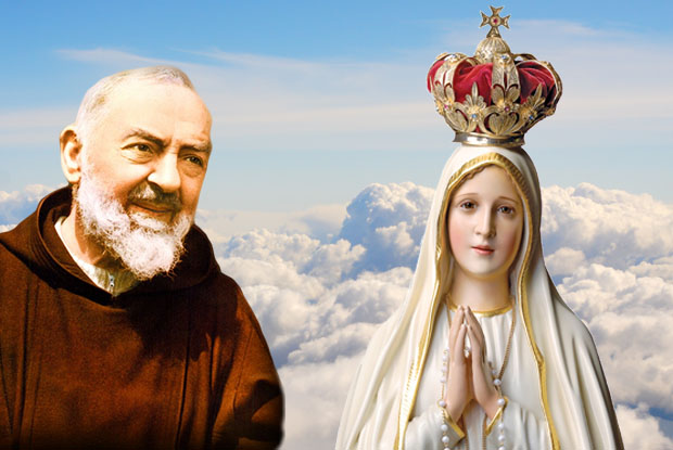 Padre Pio e Nossa Senhora de Fátima