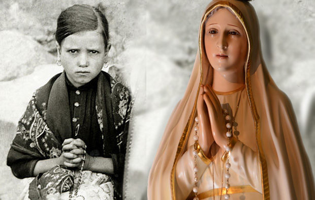 Jacinta Marto e Nossa Senhora de Fátima