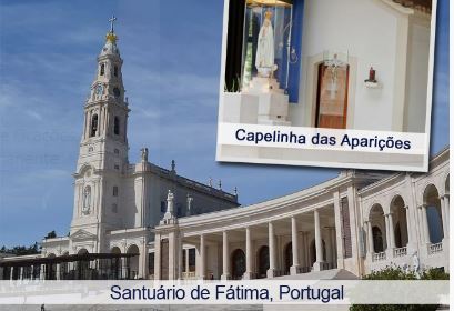 Imagem do Santuário de Nossa Senhora de Fátima, em Portugal 