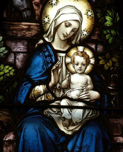 Santa Maria, Mãe de Deus no texto Oração: A Maria, Mãe de Misericórdia