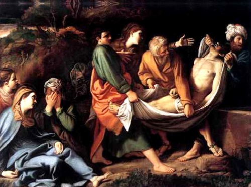 Sábado Santo - Jesus é colocado no Sepulcro