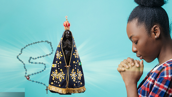 Terço de Imagem de Nossa Senhora Aparecida