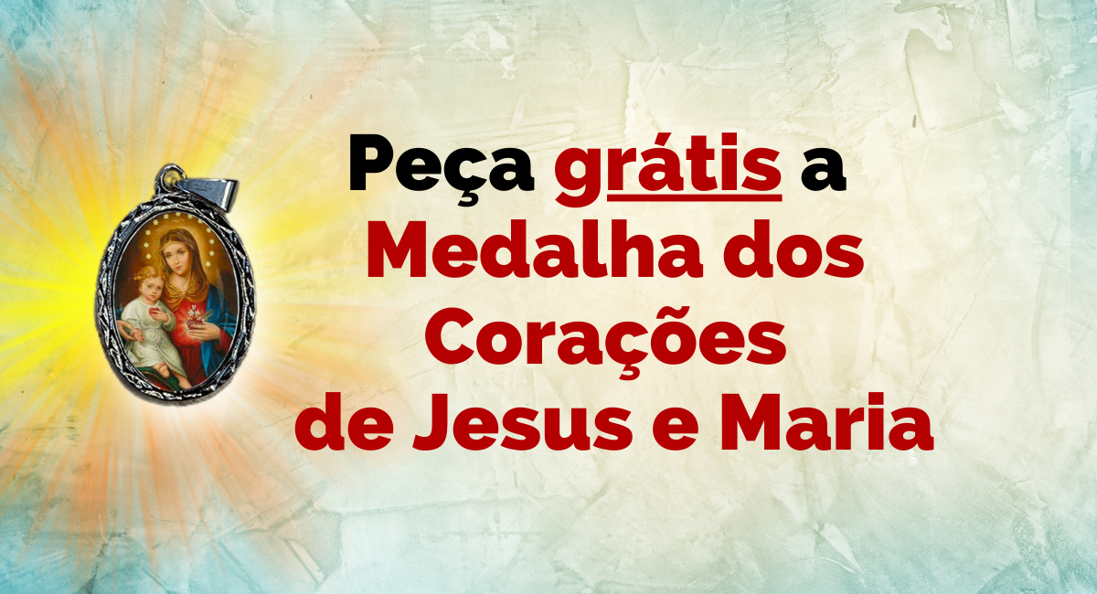 Medalha dos Corações de Jesus e Maria de GRAÇA