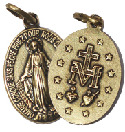 Medalha Milagrosa que a Associação Devotos de Fátima está distribuindo de graça