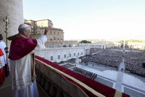 Imagem mostra do novo papa Leão XIV